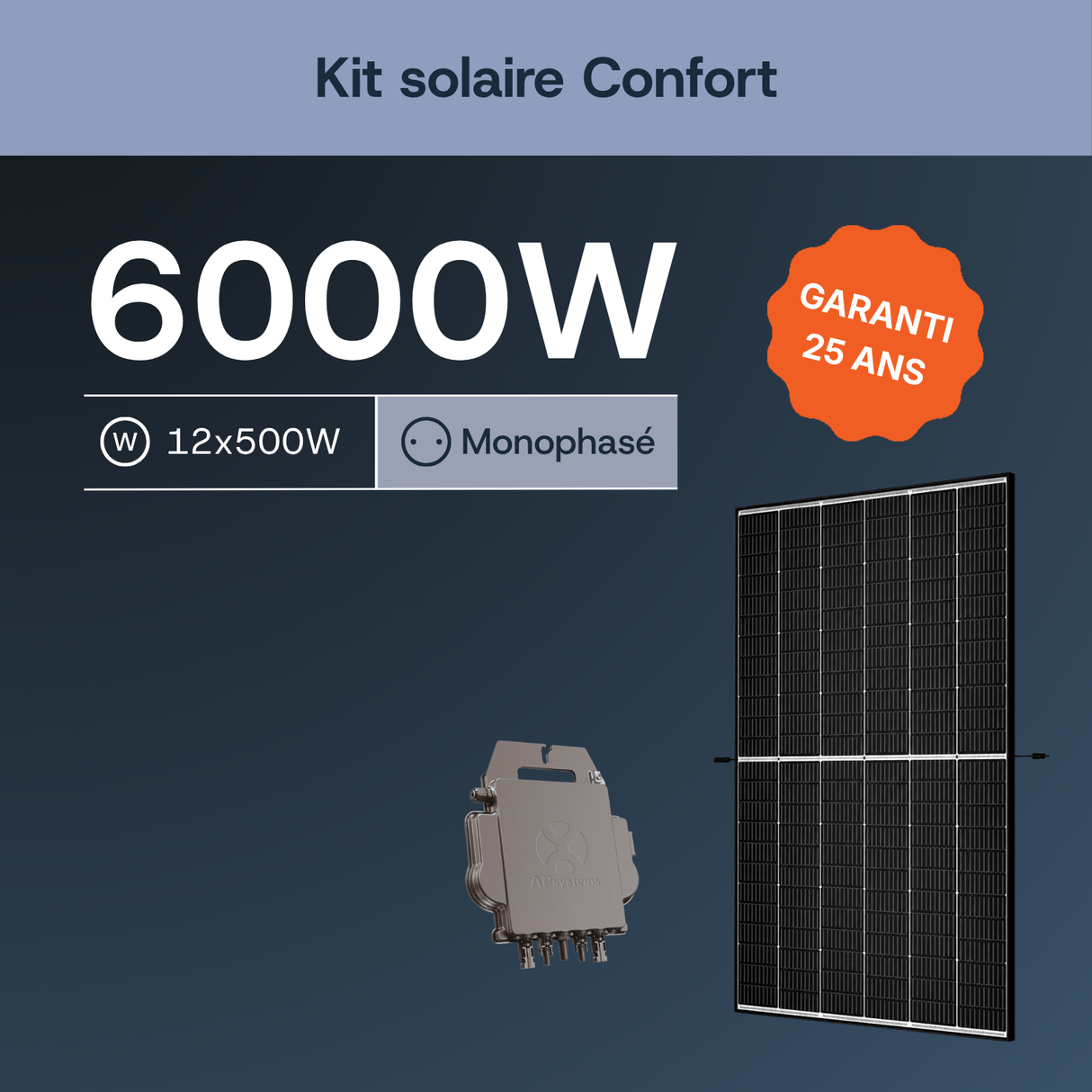 Kit solaire 6 kWc APSystems monophasé