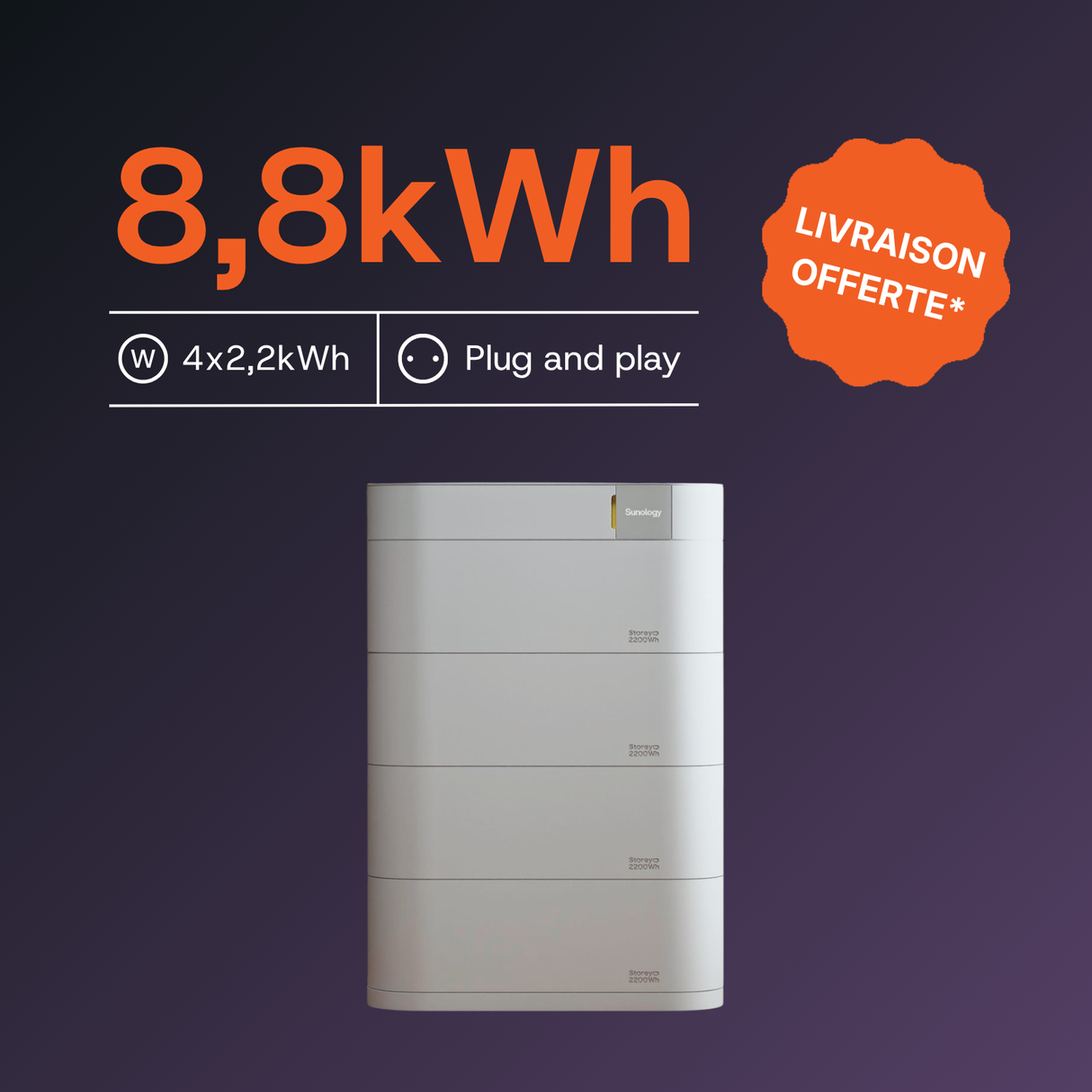 Batterie Sunology 8,8 kWh