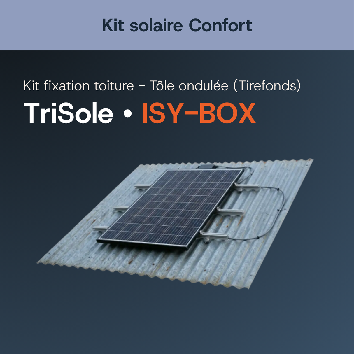 Fixation toiture — Tirefonds — Kit solaire Confort