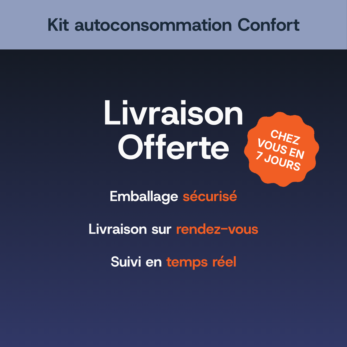 Kit solaire Confort APSystems — livraison offerte, expédition sous 72h