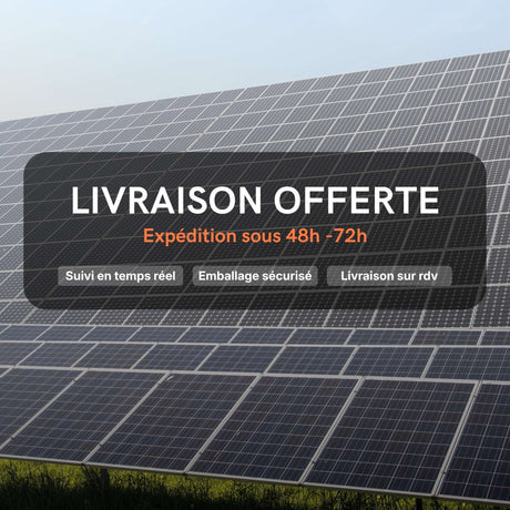 Gros plan sur les panneaux solaires du kit 3 kWc