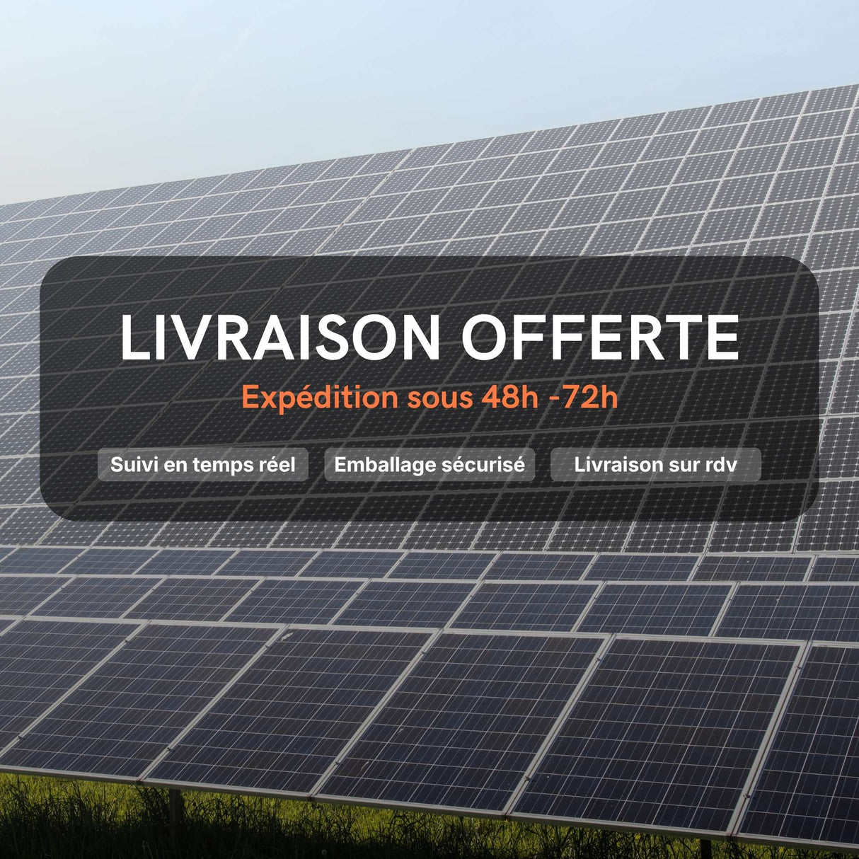 Gros plan sur les panneaux solaires du kit 4 kWc