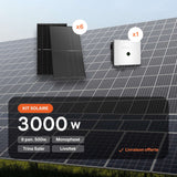 Kit solaire 3 kWc LIVOLTEK monophasé avec panneaux et micro-onduleurs