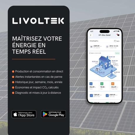 Application mobile de monitoring LIVOLTEK