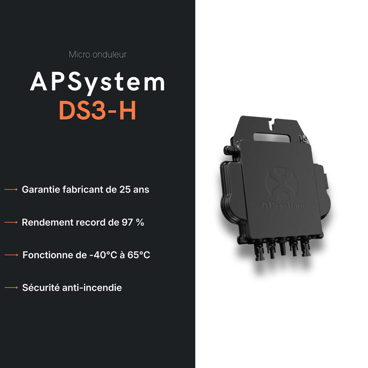 Fiche technique micro-onduleur APSystems DS3-H