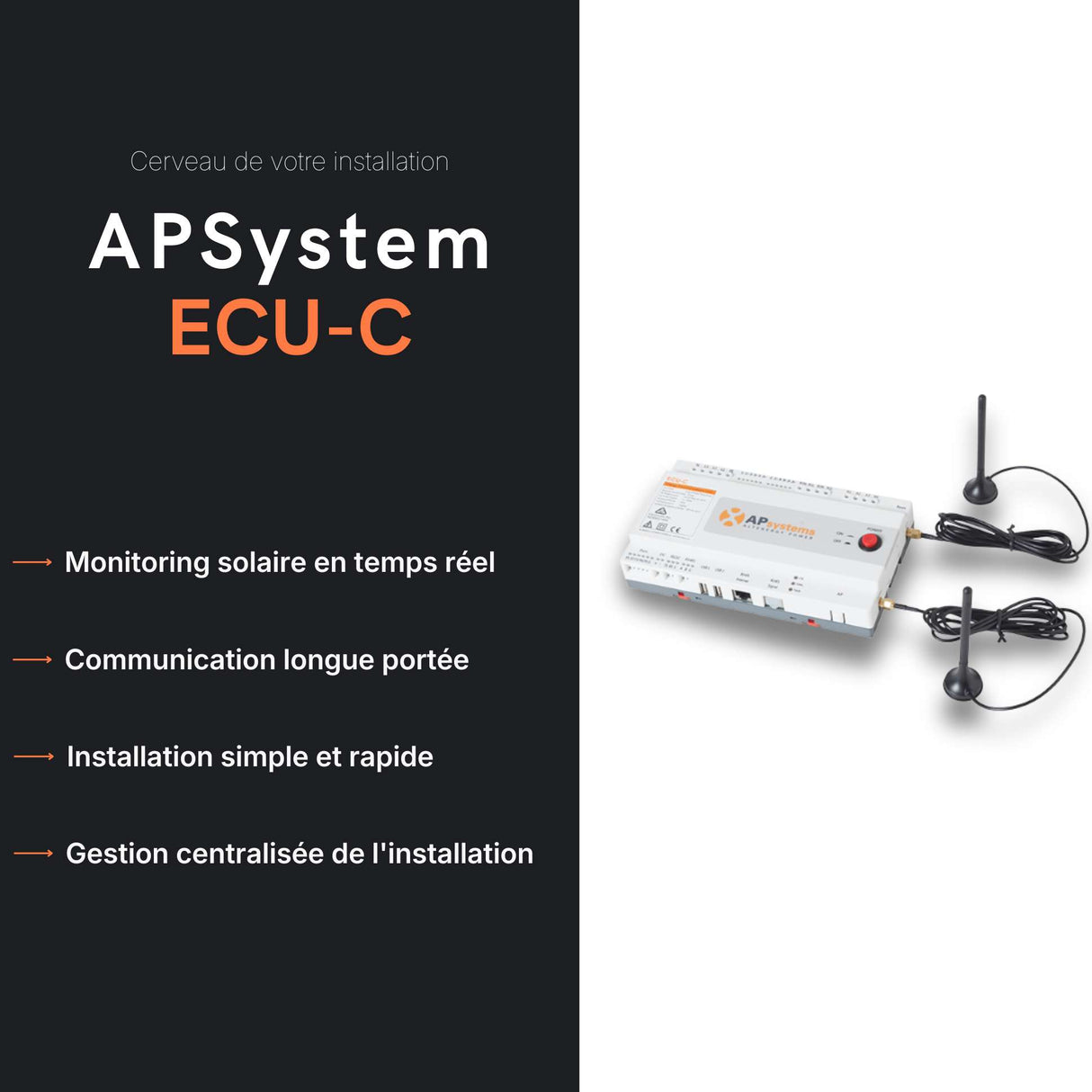 Fiche technique passerelle de monitoring APSystems ECU-C