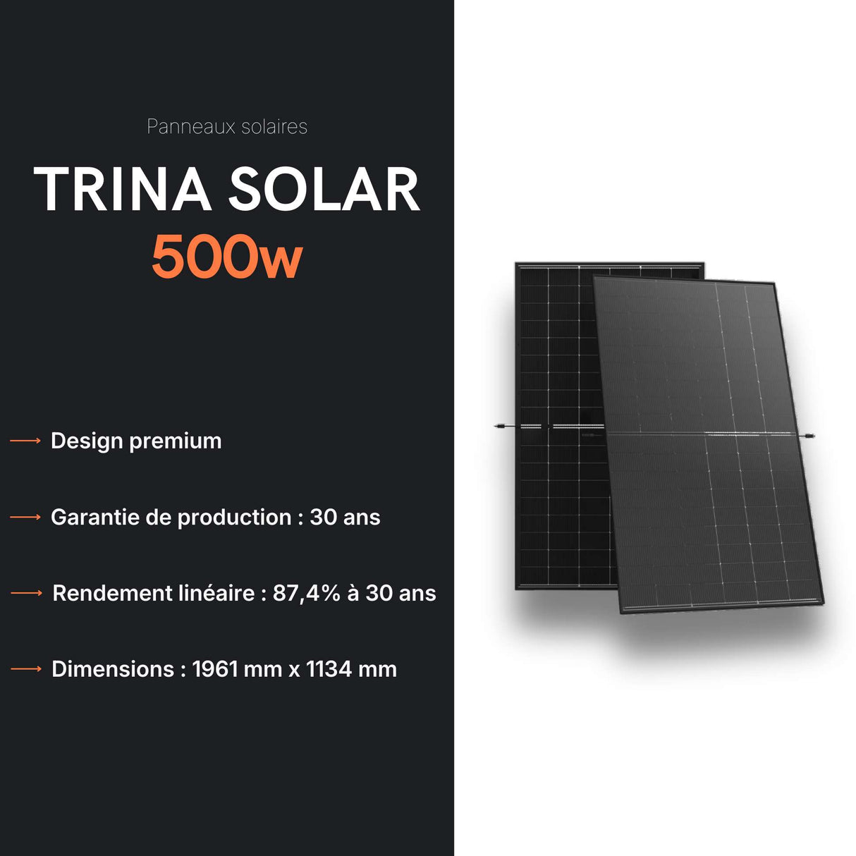Fiche technique panneau solaire Trina Solar 500 W