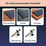 Fixation toiture autoconsommation