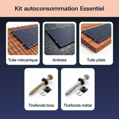 Fixation toiture autoconsommation