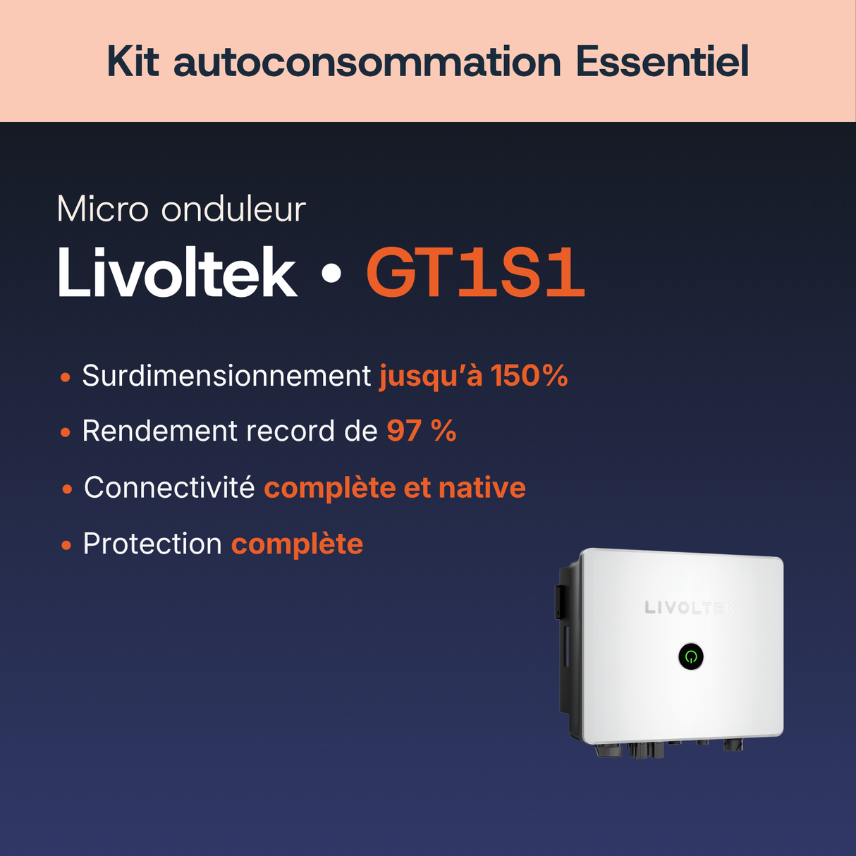 Onduleur Livoltek GT1S1