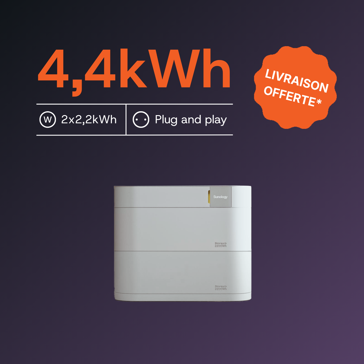 Batterie Sunology 4,4 kWh