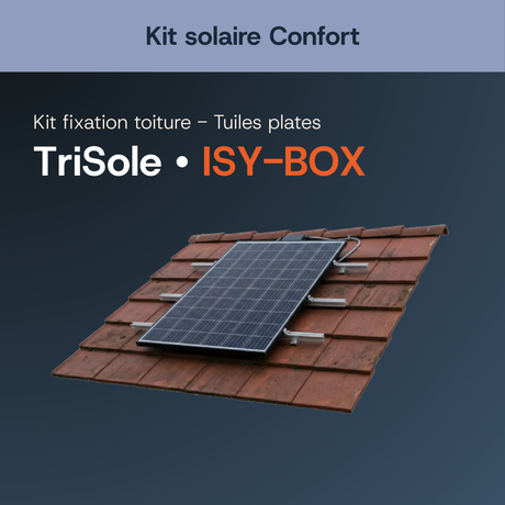 Fixation toiture — Tuile plate — Kit solaire Confort
