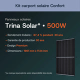 Panneaux solaires Trina Solar 500 Wc bifaciaux ou équivalent