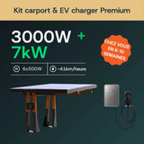 Carport solaire en bois — vue d'ensemble du kit