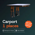 Carport solaire en bois — structure seule