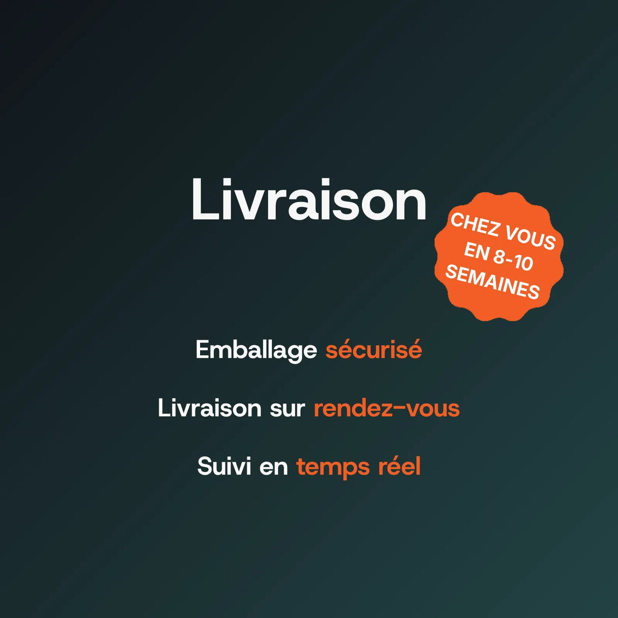 Livraison offerte du carport — sous 8 à 10 semaines