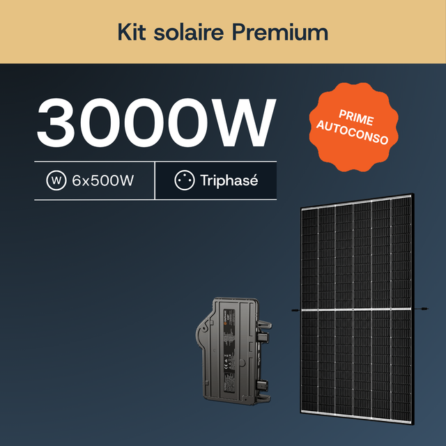 Kit Solaire Premium 3 kWc Enphase Triphasé