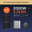 Kit autoconsommation Premium Enphase 2000W + 2,2 kWh triphasé