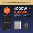Kit autoconsommation Premium Enphase 4000W + 4,4 kWh triphasé