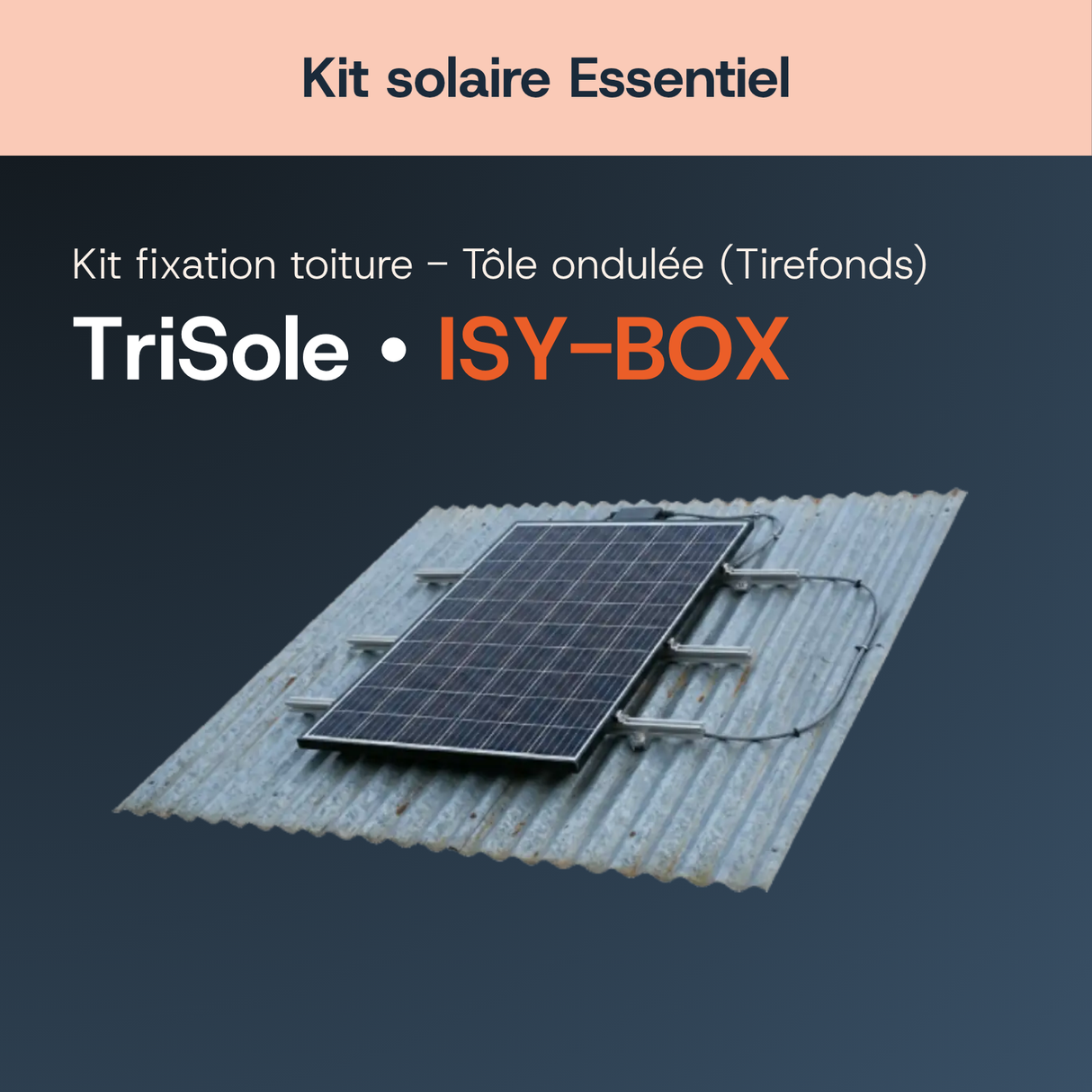 Fixation toiture — Tirefonds — Kit solaire Essentiel