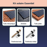Systèmes de fixation disponibles pour le kit Essentiel