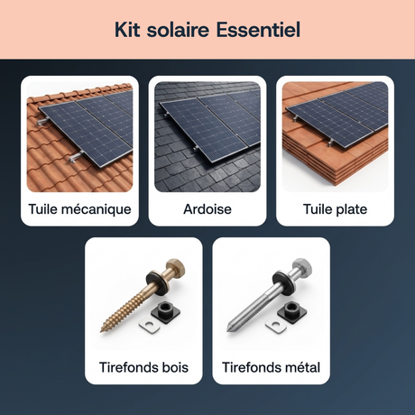 Compatibilité toiture et fixations — Kit solaire Essentiel