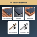Compatibilité toiture et fixations — Kit solaire Premium