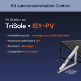 Fixation au sol — TriSole — Kit autoconsommation Confort