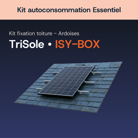 Fixation toiture — Ardoise — Kit autoconsommation Essentiel