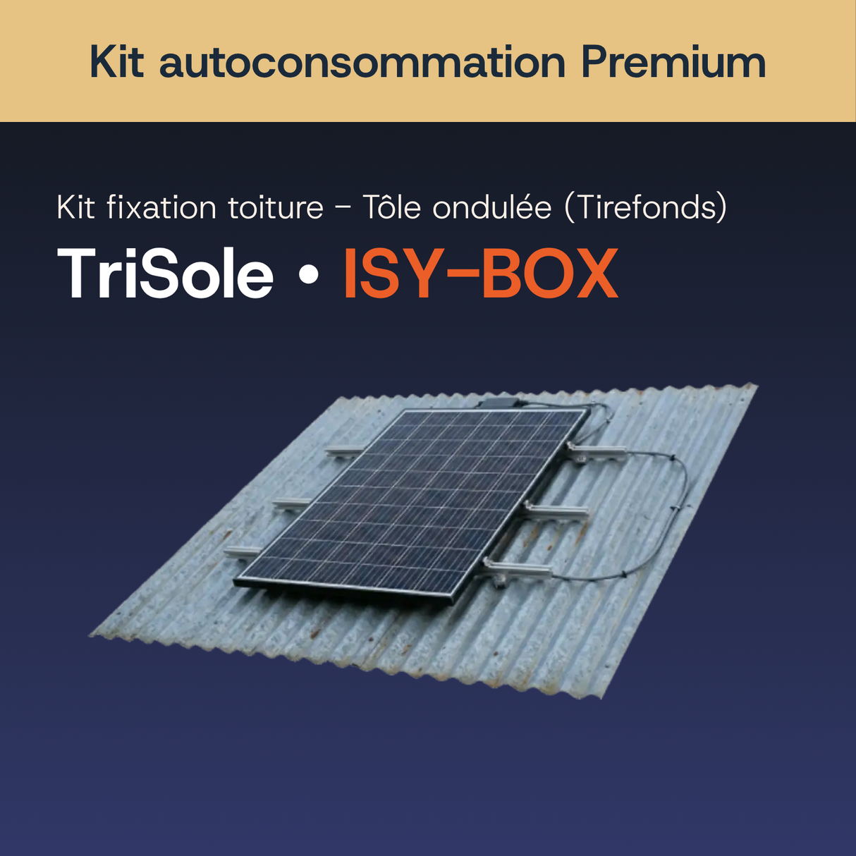Fixation toiture — Tirefonds — Kit autoconsommation Premium