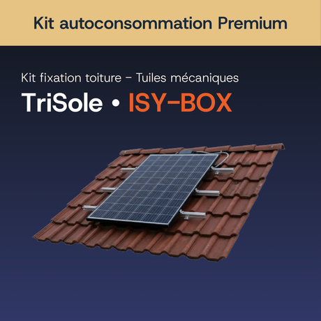 Fixation toiture — Tuile mécanique — Kit autoconsommation Premium