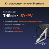 Fixation au sol — TriSole — Kit autoconsommation Premium