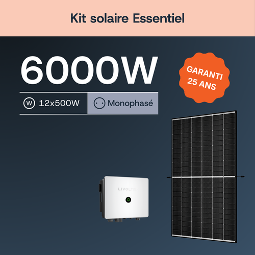Kit solaire 6 kWc LIVOLTEK monophasé