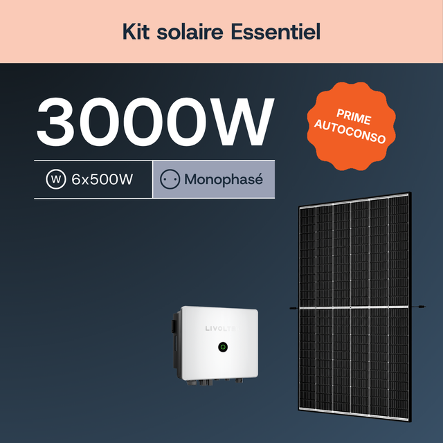 Kit solaire 3 kWc LIVOLTEK monophasé