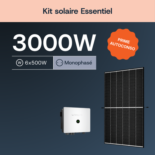 Kit solaire 3 kWc Livoltek monophasé