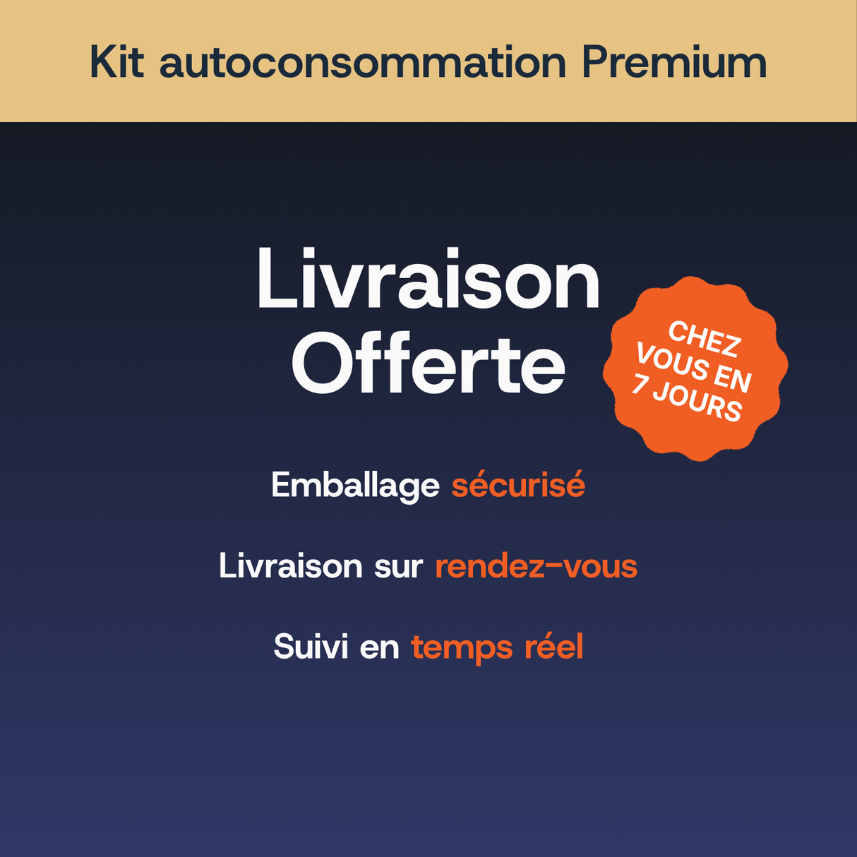 Kit solaire Premium Enphase — livraison offerte, expédition sous 72h