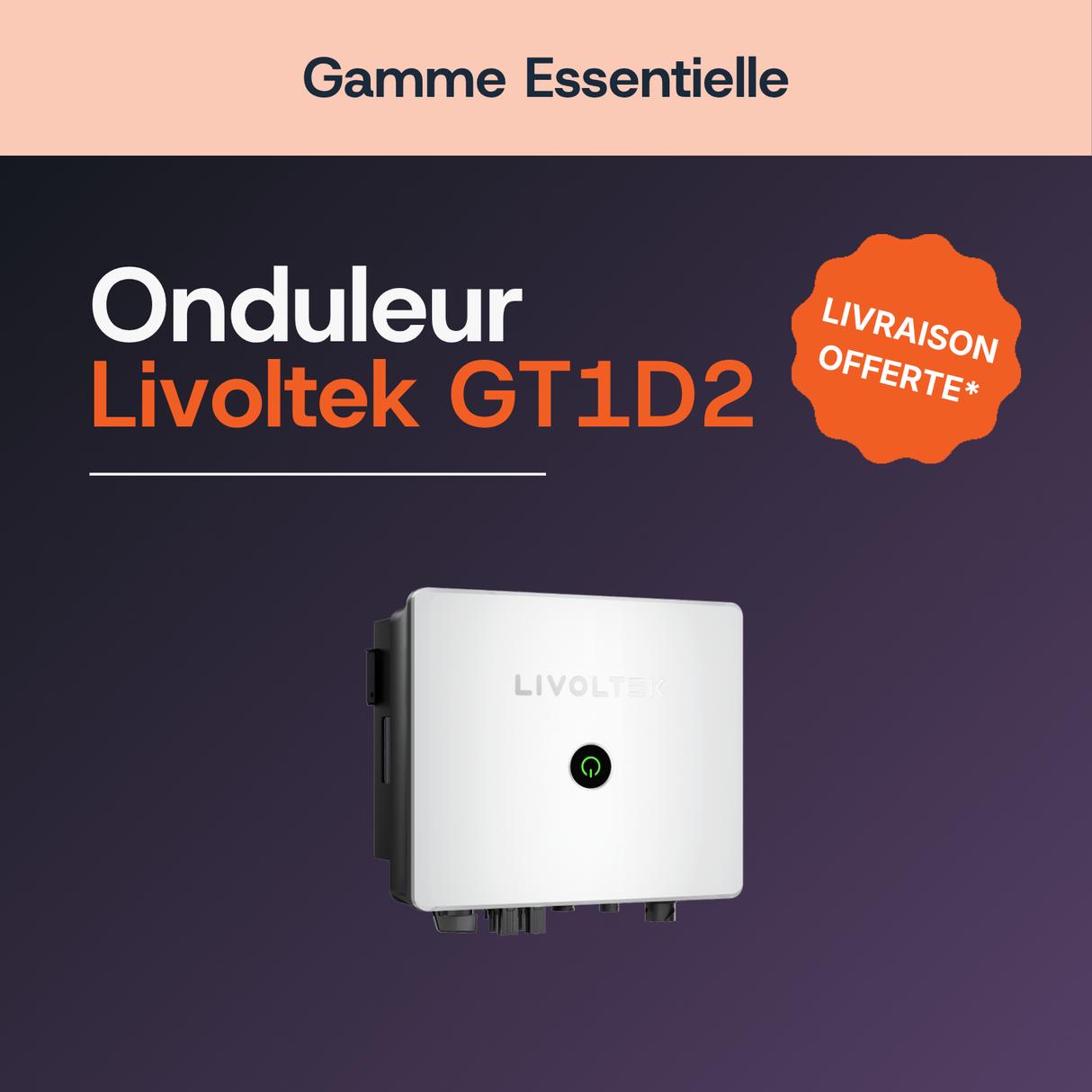 Onduleur Livoltek GT1D2 8kW