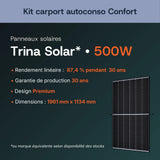 Panneaux solaires Trina Solar 500W bifaciaux