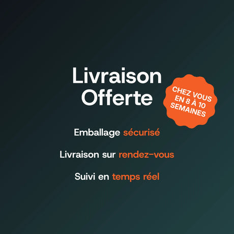 Livraison offerte du carport — sous 8 à 10 semaines