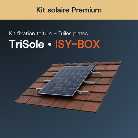 Fixation toiture — Tuile plate — Kit solaire Premium