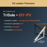 Fixation au sol — TriSole — Kit solaire Premium