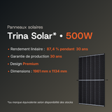 Panneau Trina Solar 500W bifacial