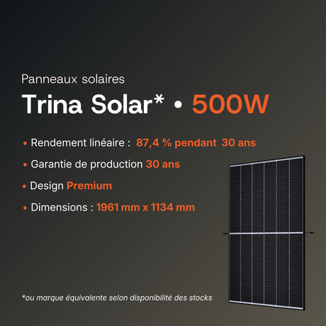 Panneau Trina Solar 500W bifacial