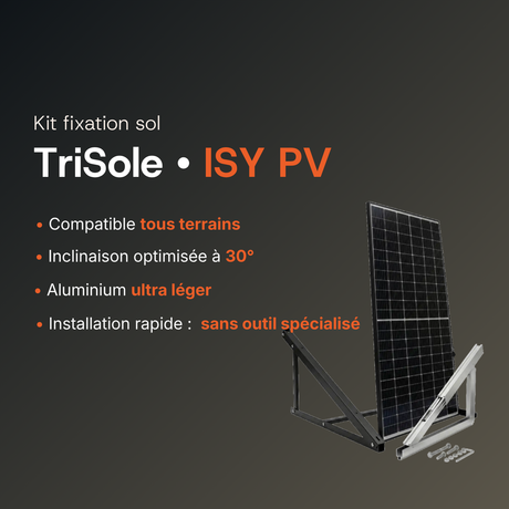 Kit fixation sol Trisole ISY PV