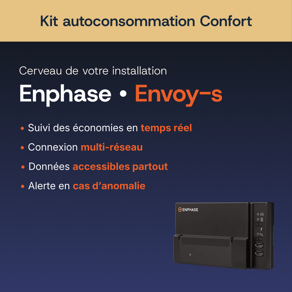 Suivi de consommation Enphase — kit Premium