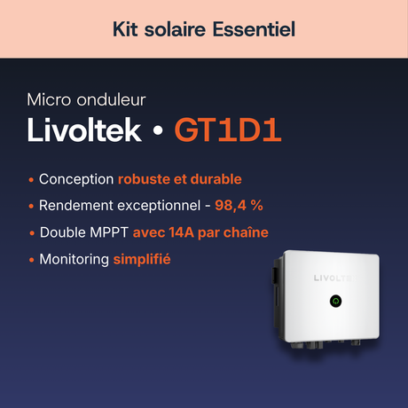 Caractéristiques de l'onduleur hybride Livoltek GT1D1
