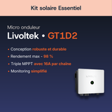 Caractéristiques de l'onduleur hybride Livoltek GT1D2