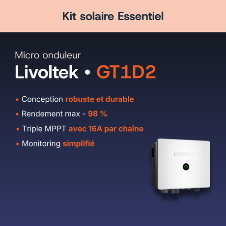 Caractéristiques de l'onduleur hybride Livoltek GT1D2