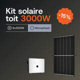 Kit solaire toiture 3 kWc Livoltek monophasé