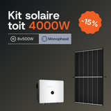Kit solaire toiture 4 kWc Livoltek monophasé